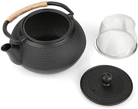 Tea Kettle, 800Ml Japanese Cast Iron Teapot with Removable Infuser/Strainer Cast Iron Tea Kettle Stovetop for Stovetop Black - Image 7