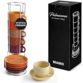 MIAMIO - Espresso Cups 6-Pack (2.5 oz) - Palmanova Collection (Magma) by MIAMIO