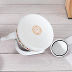 1.1L Arab style Vintage Tea Kettle,Enamel Teapot with Handle - Image 5