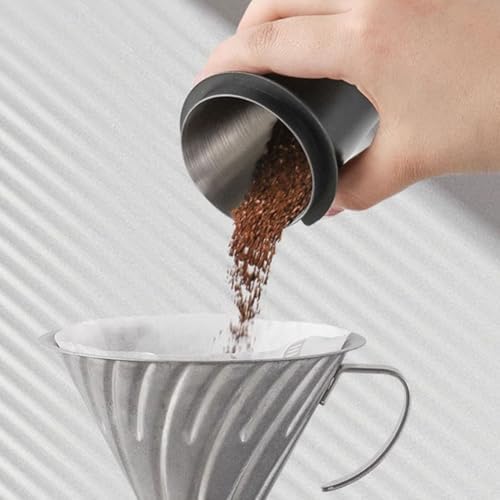 Coffee Dosing Cup 58mm Stainless Steel Mug for Espresso Machine (Silver L) - Image 5