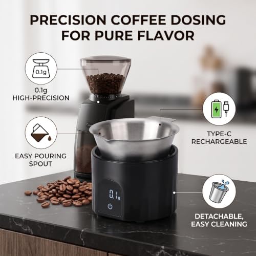 Coffee Scale with Dosing Cup Digital LED Display for Beans - Image 4