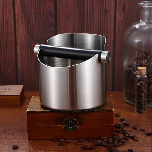 OSALADI Stainless Steel Coffee Knock Box with Removable Knock Bar and Non-slip Pad, Sturdy Coffee Grounds Container for Restaurants and Bars, Easy to Use and Stable Structure - Image 4