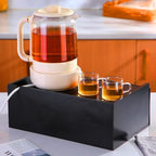 Cinnvoice Tea Bag Organizer Wooden Tea Storage Box, Black - Image 2