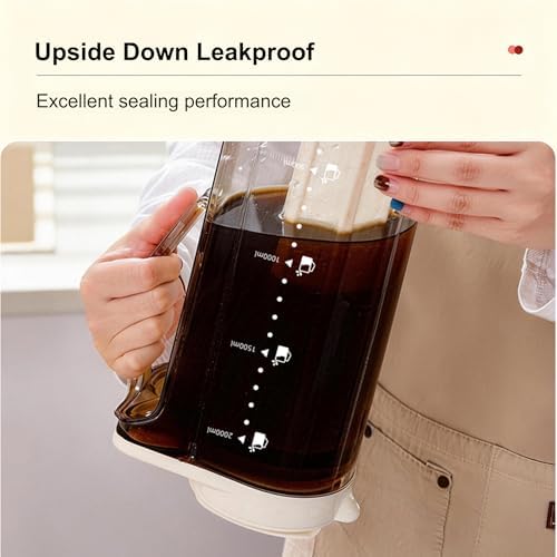 AEMEGO 67oz Cold Brew Coffee Maker Pitcher, 2L Heat Resistant Iced Tea - Image 7