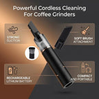Mini Coffee Grinder Vacuum Cleaner with Soft Brush Flat Nozzle (Black) - Image 4