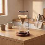Pour over Coffee Maker with Wooden Base, color to 1 - Image 2