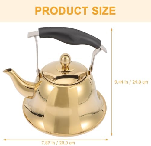 ERINGOGO 2L Whistling Tea Kettle Stovetop, Stainless Steel Teapot Water Kettle with Removable Tea Infuser, Mirror Polished Retro Tea Maker for Gas, Induction - Image 2