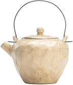 Tea Pots For Loose Tea 320ml Rough Pottery Handmade Teapot Japanese Filter Loop-handled Teapot Tea Brewing Kettle Teaset Tea Pots Coffee Pot Tea Infuser Pot(B 12X13.8CM 320ML) by Unknown