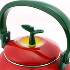 Whistling Tea Kettle for Stove Top Enamel on Steel Teakettle, Supreme Housewares Apple Design Teapot Water Kettle Cute Kitchen Accessories Teteras (1.6 Quart, Apple) - Image 4