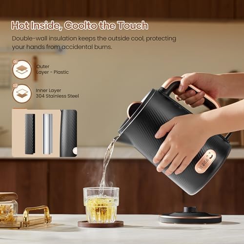 OLEGA Electric Tea Kettle: 1200W Fast Boil Electric Water Kettles 1.5L - Image 5