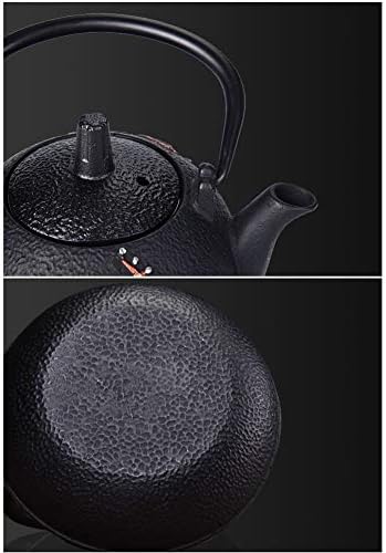 Cast Iron teapot,Classic Tea Kettle,Small Japanese Cast Iron Teapot with Stainless Steel Infuser for One Person, Antique Tetsubin Tea Kettle for Loose Leaf Tea, Black 290ML - Image 7
