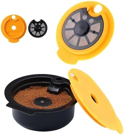 Reusable Pod,Silicone Cap Lid Stainless Steel Refill Coffee Capsule，Compatible With Bosch.,Compatible With Tassimo，with 60/180/ 200 /220ml(Steel 60 180 200 220,With tamper) - Image 4