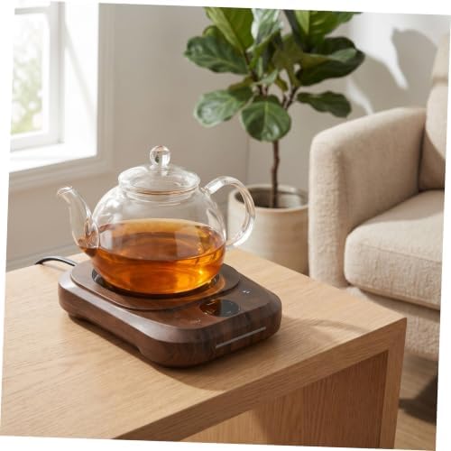 NOLITOY Coffee Mug Warmer with 4 Heat Settings and Timer Reservation, Electric Cup Heater for Coffee and Tea, Oversized Heating Panel with Intelligent LED Screen, Colorful Ambience Light, - Image 6
