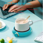 Magnetic Stirrer Hot Plate, Coffee Mug Warmer for Office and Home Desk Use, Smart Cup Warmer with Thermostat (Blue) - Image 6