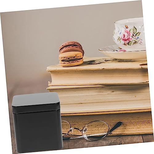 Healifty 20pcs Portable Metal Tin Square Tea Containers Stackable Loose Leaf Tea Tins for Easy Storage Organization for Home Office and Tearoom Use - Image 2