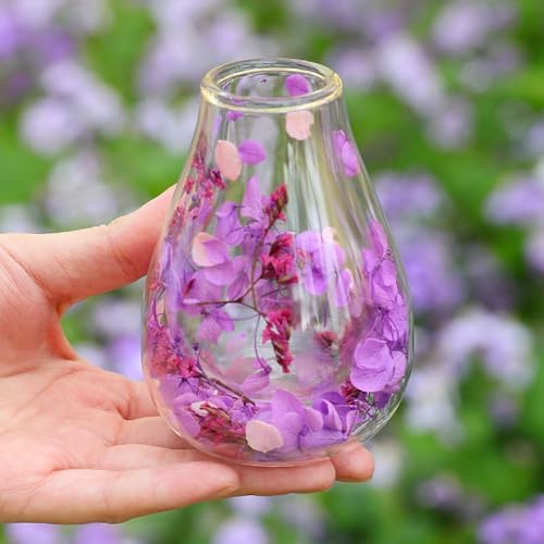 Premium Boutique Real Dried Flower Coffee Espresso Cup 5oz Shot Double Wall Heat Resistant Tea Cups Drinkware (Pink Yellow Small Flower Cup) - Image 4