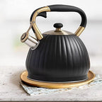 Stovetop Teapot For Home And Restaurant 3.5L Whistling Kettle For Gas Stove Stainless Steel Whistle Tea Water Bottle Pot Pumpkin Shape - Image 6