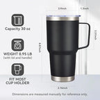 30 oz Stainless Steel Tumblers Bulk with Handle and Lid, 8 Pack - Image 5