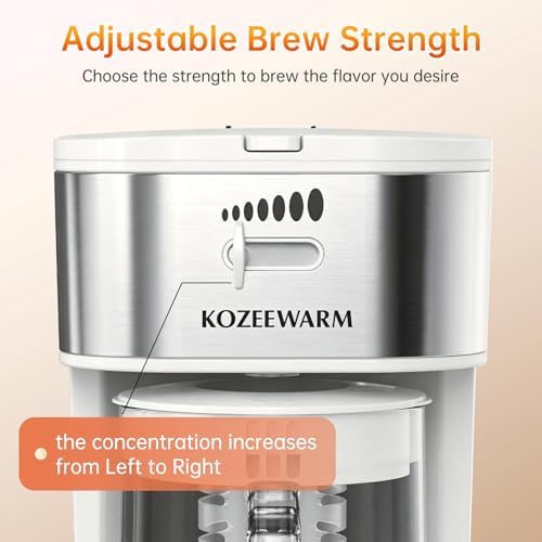 Iced Coffee Tea Maker With Reusable Filter Basket 3 QT Pitcher Iced Tea And Coffee Machine, Tea Makers For Iced Tea, Lattes, Lemonade And Flavored Water (3QT 2) - Image 4