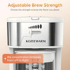 Iced Coffee Tea Maker With Reusable Filter Basket 3 QT Pitcher Iced Tea And Coffee Machine, Tea Makers For Iced Tea, Lattes, Lemonade And Flavored Water (3QT 2) - Image 4