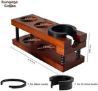 Upgraded Wooden Espresso Tamp Station or 51-58mm Espresso Accessories, Durable Multi Function Tamping Station, Store Your Tamper, Distributor, Portafilter, Coffee Grounds (Premium Tamp Station) - Image 6