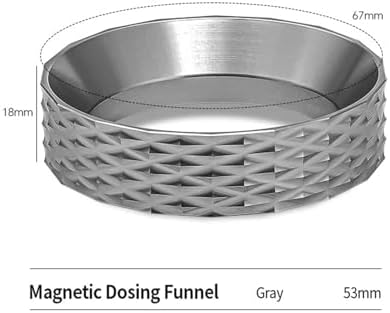 Magnetic Dosing Funnel 51mm 53mm 58mm Espresso Coffee Ring,Professional Machine Accessories,Barista Tool(53mm) - Image 2