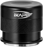 IKAPE 58mm Espresso Tamper, Premium Barista Coffee Calibrated Tamper with Spring Loaded, 100% Stainless Steel Tamper Compatible with All 58MM Bottomless Portafilter (Black) by IKAPE