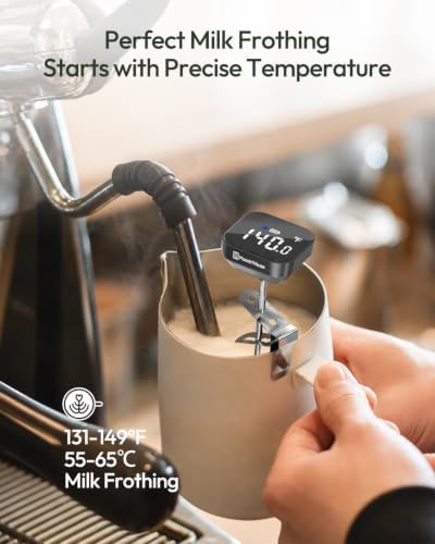 Maestri House Rechargeable Coffee Thermometer with 3-Color Temp Indicator - Image 3