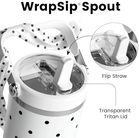 Fjbottle WrapSip 40 oz Insulated Tumbler with Flip Straw and Handle - Image 3