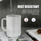 AGH 6 Pack Sublimation Glass Cups with Handle, 16oz Frosted Sublimation Blanks with Bamboo Lid & Stainless Steel Straw, DIY Beer Can Tumbler for Iced Coffee, Juice, Beer, Wedding, Birthday Gifts - Image 6