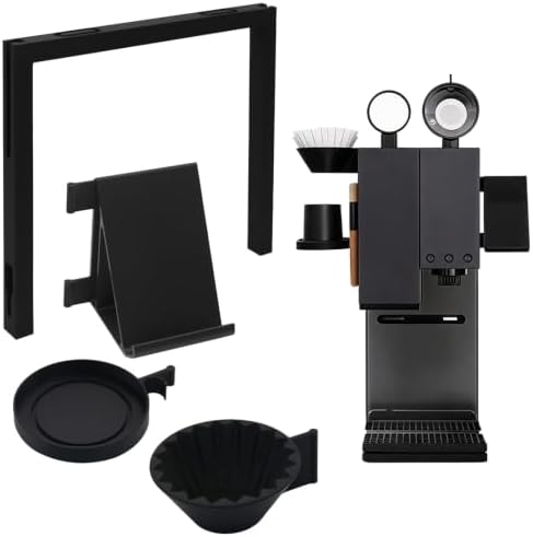 Detachable Coffee Accessory Storage Rack Black Right by TEHAOUU