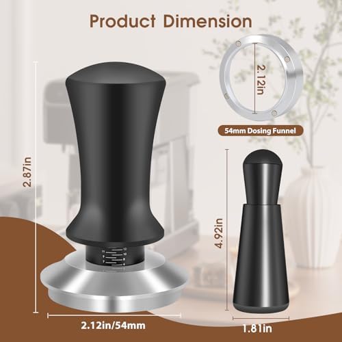 Reoszeank 54mm Espresso Accessories Kit, Tamper, WDT, Dosing Funnel - Image 6