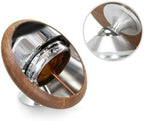Espresso Extraction Shot Mirror Magnetic， Bottomless Portafilter Lens Flow Rate Observation Coffee Machine Accessories(Walnut Black Base) - Image 3