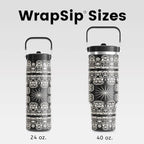 Fjbottle WrapSip 40 oz Insulated Tumbler with Flip Straw and Handle - Image 4