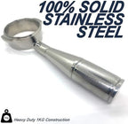 Bottomless Naked 58mm Premium Solid Stainless-Steel Handle & Body Espresso Portafilter & 18g Filter Basket Fits E61 ECM, Rocket, Bezzera, Lelit, Profitec, Expobar, Flair 58 - Image 2