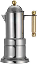 Zerodis Stainless Steel Pot, Italian Coffee Maker with Safety Valve 4 Cups Stovetop Espresso Machine for Home Office Use by Zerodis