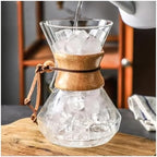 Brewed Coffee Pot With Filter Pour Over Maker,Glass Coffee Pot With Stainless Steel Filter Drip Brewing Hot Brewer Hand(400ml) - Image 6