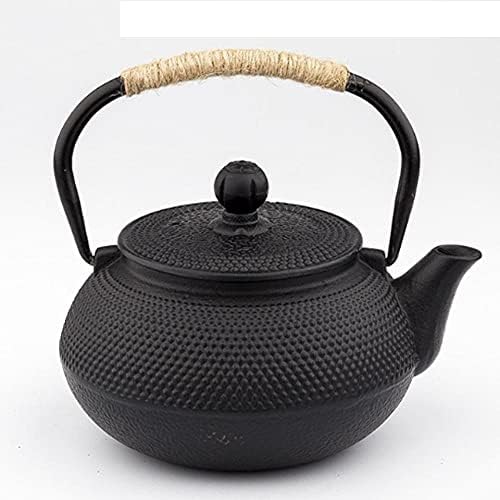 1200Ml Handmade Tetsubin Cast Iron Kettle Teapot with Stainless Steel Infuser Gas Stove Kettle Black Japanese Tea Pot-Iron Cover600Ml,Iron Cover800ml by Unknown