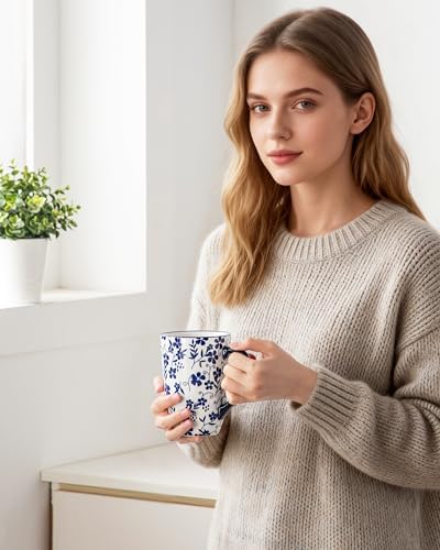 vancasso SELENE Porcelain Tea Mug, 18 oz Porcelain Tea Cup with Infuser and Lid Steeps Loose Leaf Tea, Microwave & Dishwasher Safe, Five-Leaf Clover - Image 6