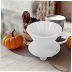 Vintage Ceramic Coffee Dripper Manual Filter Cup for Servings Enhanced Extraction with Filter Elegant Design for Coffee Lovers - Image 5