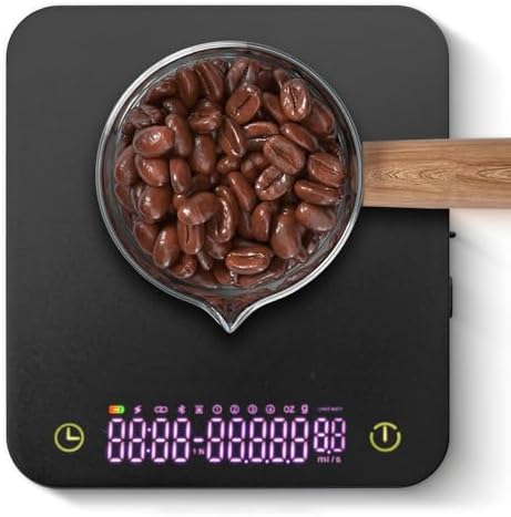 Mini Coffee Scale, 3kg/0.1g Espresso Scale, Rechargeable by DICEAYNICO