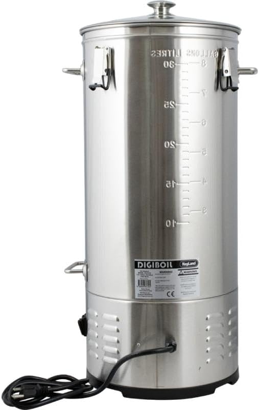Kegland DigiBoil Electric Kettle - 35 Liters / 9.25 Gallons (110V) | 1500W Power | Digital Temperature Control | Stainless Steel | Beer Brewing Machine - Image 4