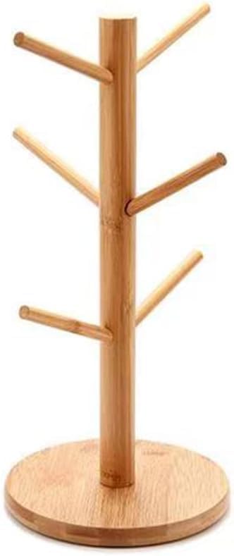 Cup Stand,Mug Stand,Tree Shape Hanging Display Shelf Creative Wooden Mug Hanging Holder Table Supplies Space Saving for Home Kitchen Mug Stands by Unknown