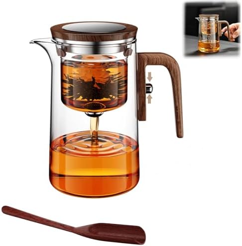 600ml/20.3oz Magic Witchcraft Enchanted Glass Teapot with Strainer by Ksgolif