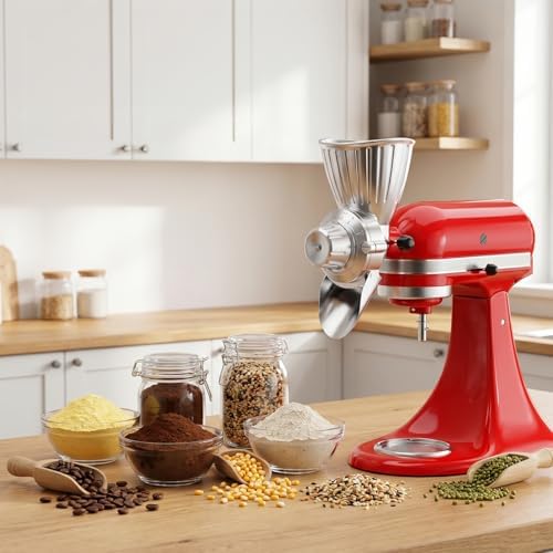 HOZODO Grain Mill Attachment for KitchenAid Stand Mixer, All Metal - Image 2