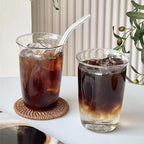 6 Pieces Drinking Glasses with Straw, 16 Oz Clear Water Glass Set - Image 7