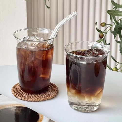6 Pieces Drinking Glasses with Straw, 16 Oz Clear Water Glass Set - Image 7