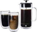 ZWILLING Sorrento Double Wall French Press and Latte Glass by Zwilling