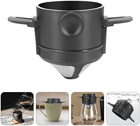 Ceramic teapot,large teapot,1 Pc Coffee Funnel Metal Coffee Dripper Coffee Filter Cup Slow Drip Coffee Strainer Juice Strainer Sifters Concentrated - Image 2