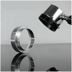 Portafilter Funnel 10 Pcs Coffee Metering Rings Magnetic Funnel Espresso Machine Accessories Barista Tools(Silver,53mm) - Image 3